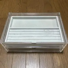 無印良品　重なるアクリルケース　2段引出　アクセサリー収納
