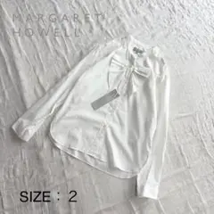 【新品未使用タグ付】 マーガレットハウエル 現行モデル シャツ ブラウス