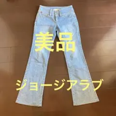 美品　ジョージアラブ　ブーツカットデニム・フレアデニム・ライトブルー　ジーンズ