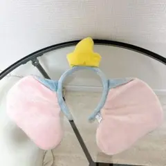 ダンボ 耳付きカチューシャ 刺繍入り DUMBO