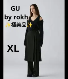 【✨極美品✨】GU 2ピーススカートパンツ by rokh ブラック XL