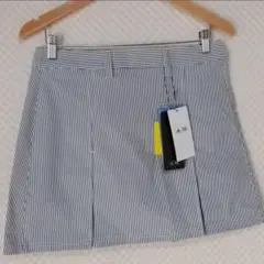 【新品】adidas ゴルフ♡ゴルフウェア スカート スコート ストライプ柄 M