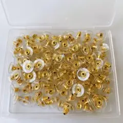 クラッチイヤリングバック パッド付き ゴールド 約100ペア