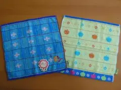 未使用２枚セット【約34cm】モヌモヌ タオル ウォッシュタオル ハンドタオル