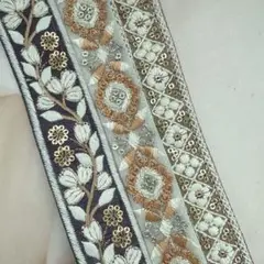 109.インド刺繍 1m50cm×3本セット