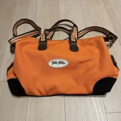 【フォリフォリ】Follie Follie オレンジ ブラック ショルダーバッグ