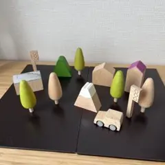 木製 知育玩具 kiko キコ　木のおもちゃ　車　machi