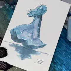 No.26＊一点物＊オリジナル手描き原画 ポストカードサイズ／インク