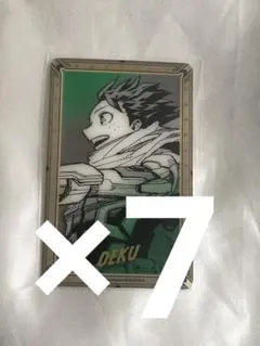 僕のヒーローアカデミア　原画展　箔押しクリアカード　緑谷出久 デク