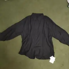GRL 黒ボタン長袖シャツ
