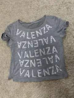 VALENZA グレー　Tシャツ　スパンコール