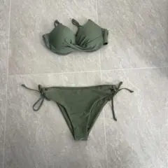 オリーブグリーン セパレート水着 Mサイズ