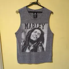 BobMARLEYプリント タンクトップ M グレー