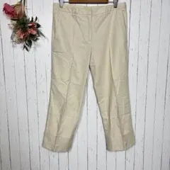 ジェイフェリー　クロップドパンツ　スラックス　【L】40　ベージュ　ロールアップ