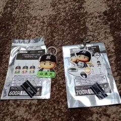 千葉ロッテマリーンズ　パワプロキーホルダー　山本大斗　2種類