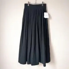 未使用タグ付　Arpege story　コットンタックスカート　アルページュ　黒