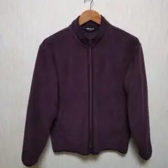 00's ヴィンテージユニクロ フルジップ フリースブルゾン Mサイズ パープル