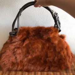 リアルラビットファー バッグ