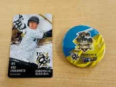 阪神タイガース　近本光司 選手　イチオシ缶バッジ　6月7日　1000安打