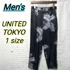 【極美品】UNITED TOKYO　カーム ボタニカルスラックス 　ブラック1