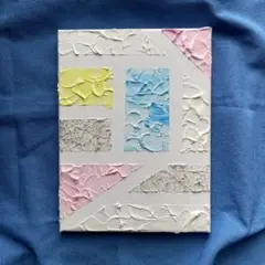 テクスチャーアート　 キャンバスアート 【海辺の窓】