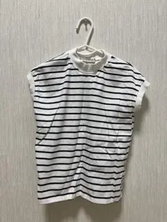 ストライプ ノースリーブ Tシャツ110