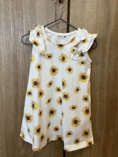 branshes ひまわり柄 ノースリーブワンピース 90cm
