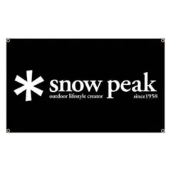 snow peakスノーピーク タペストリー キャンプ ガレージ　フラッグ 旗