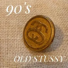 90's OLD STUSSY CHANEL柄 ステューシー ピンズ バッジ