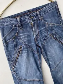 ニコル NICOLE CLUB FOR MEN ユーズド加工デニムジーンズ