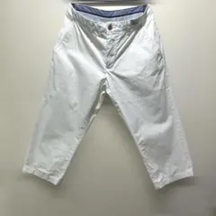TOMMY HILFIGER 七分パンツ　 チノパン　白　クロップドパンツ