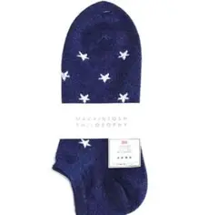 【美品】新品未使用 MACKINTOSH 星柄 ソックス　#4
