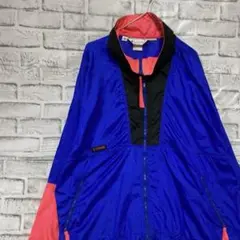 コロンビア　マウンテンパーカーブルーXL ロゴ刺繍アウトドア828