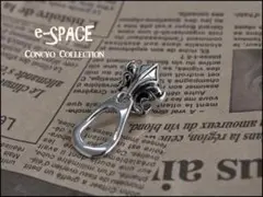 財布のカスタムに フルル・ド・リス シルバー925 フックコンチョ SV1193