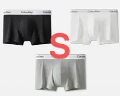 新品✨未使用 カルバンクライン　ボクサーパンツ　メンズ　黒グレー白 S