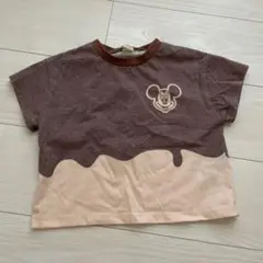 しまむら micorrid ミッキーTシャツ