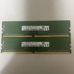 SK hynix DDR4 8GB メモリ 2400T 2枚セット動作確認済み