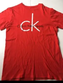 Calvin Klein Jeans レッド Tシャツ Lサイズ