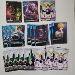 ガンダム カードゲーム LRユニコーン クシャトリヤ まとめ売り