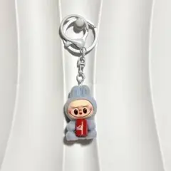 【新品未使用】labubuラブブ コーラ もふもふ キーリング付きキーホルダー