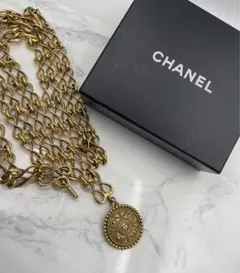 CHANEL チェーン ベルト ヴィンテージ風 ココマーク ゴールド 美品