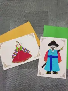 韓国伝統衣装カードセット