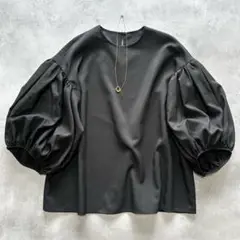 美品✨ミラオーウェン ボリュームスリーブブラウス 洗える