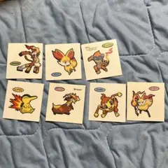 ポケモンパンシール 炎タイプ 7枚セット