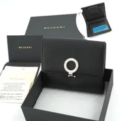 ✨未使用展示品・箱証明書付✨　BVLGARI ミニ財布　ロゴマニア　ビーゼロワン