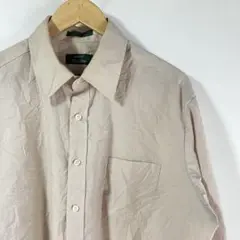 メンズ　長袖　シャツ　ベージュ