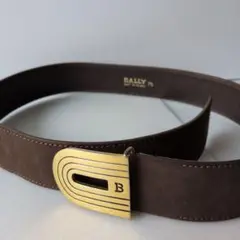 BALLY ブラウン ベルト 75