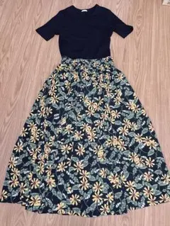 美品　GU リブTシャツ&coca スカートセット♪