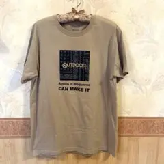 OUTDOOR Tシャツ Lサイズ ベージュ