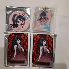 ダンガンロンパ　舞園さやか　アクリルスタンド　お守り 缶バッジ　4点セット